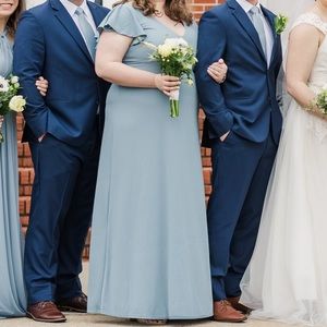 Dusty Blue Bridesmaid Dress, Birdy Grey, Size 1X
